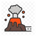 Lava Volcano Eruption Icon