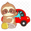 Lavado De Autos Quehaceres Agua Icono