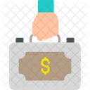 El Blanqueo De Dinero Mano Negocios Icono