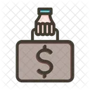 Dinero Corrupcion Ilegal Icono