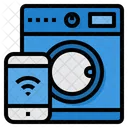 Lavadora Inteligente Internet De Las Cosas Aplicacion Icono