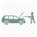 Lavage De Moteur Voiture Auto Icône