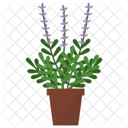 Lavender Potted Plant  Icon