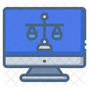 Law Monitor Screen Icon