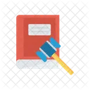 Law Book Hammer Icon