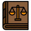 Law Book Constitution Book Justice Book Icon