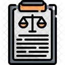 Clipboard Law Justice Icon