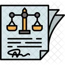 Law Papers Law Court Icon