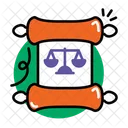 Law Scroll Icon