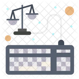 법률 타자기  아이콘