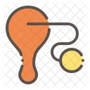 Paddle Ball Game Icon