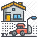 Lawn Mower Yard Garden Icon