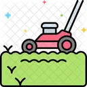 Lawn Mowing Lawn Maintenance Gardening Machine Icon