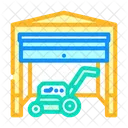Lawnmower Stored Garage Icon