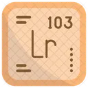 Lawrencium Chemistry Periodic Table Icon