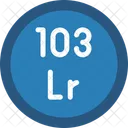 Lawrencium Periodic Table Chemistry Icon