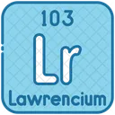 Lawrencium Chemistry Periodic Table Icon