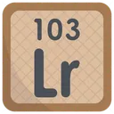 Lawrencium Periodic Table Chemists Icon