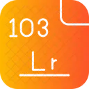 Lawrencium Periodic Table Atom Icon