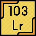 Lawrencium Periodic Table Chemistry Icon