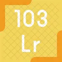Lawrencium Periodic Table Chemistry Icon