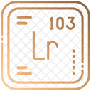 Lawrencium Chemistry Periodic Table Icon