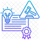 Lawsuit Certificate Patent Icon
