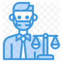 Lawyer Balance Man Icon