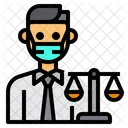 Lawyer Balance Man Icon