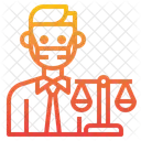 Lawyer Balance Man Icon