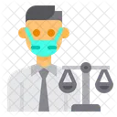 Lawyer Avatar Mask Icon