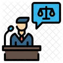 Lawyer Podium Law Icon