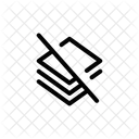 Layer Group Slash Block Layers No Documents Icône