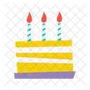 Layered birthday cake  Icon