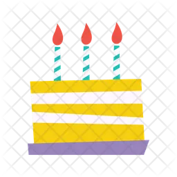 Layered birthday cake  Icon