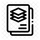 Layered Document Design Software Icon