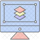 Layers Shad Glow Icon