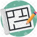 Layout Design Estrutura Ícone