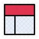 Layout Design Row Icon