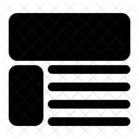 Layout Webpage Wireframe Icon