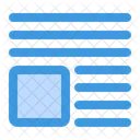 Layout Webpage Wireframe Icon