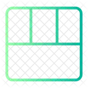 Bottom View Square Grid Icon