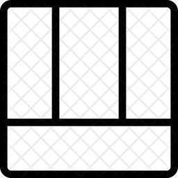 Layout central inferior  Ícone