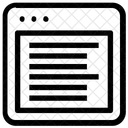 Esquerda Orientado Layout Ícone