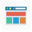 Pagina Da Web Layout Navegador Ícone