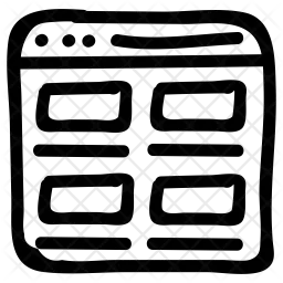 Layout da página da web  Ícone