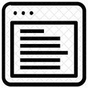 Esquerda Orientado Layout Ícone