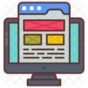 Layout Da Web Layout Do Site Modelo Da Web Ícone