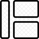 Layout De Ordem Esquerda Ícone