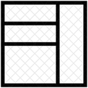 Esquerda Painel Layout Ícone